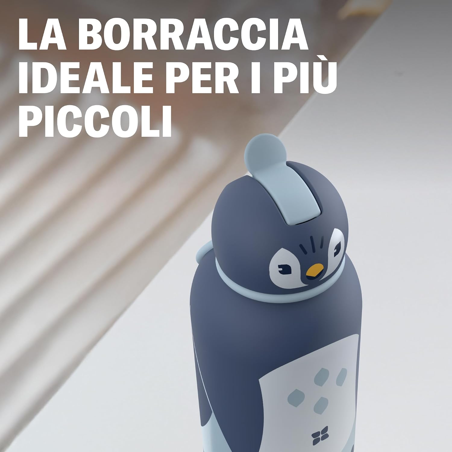 Detalle 2 de waterdrop® Borraccia Termica Bambini 400ml – Acciaio Inox Isolata, Antigoccia, BPA-Free