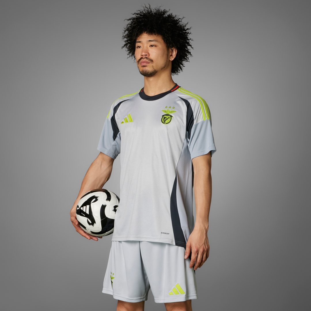 Detalle de Camiseta tercera Benfica 24/25 de Adidas – Gris