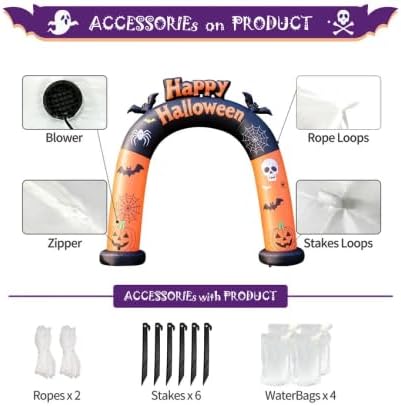 Detalle 1 de DomKom Halloween Inflatable Arch 8FT