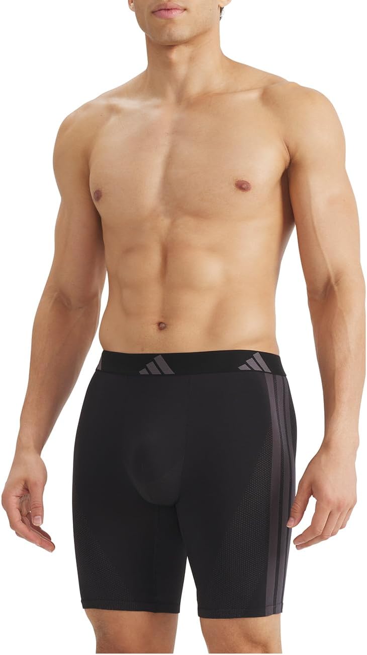 Detalle 2 de adidas Herren Long Leg Boxer (2er Pack) – Active Micro Stretch Seamless, lange Boxershorts