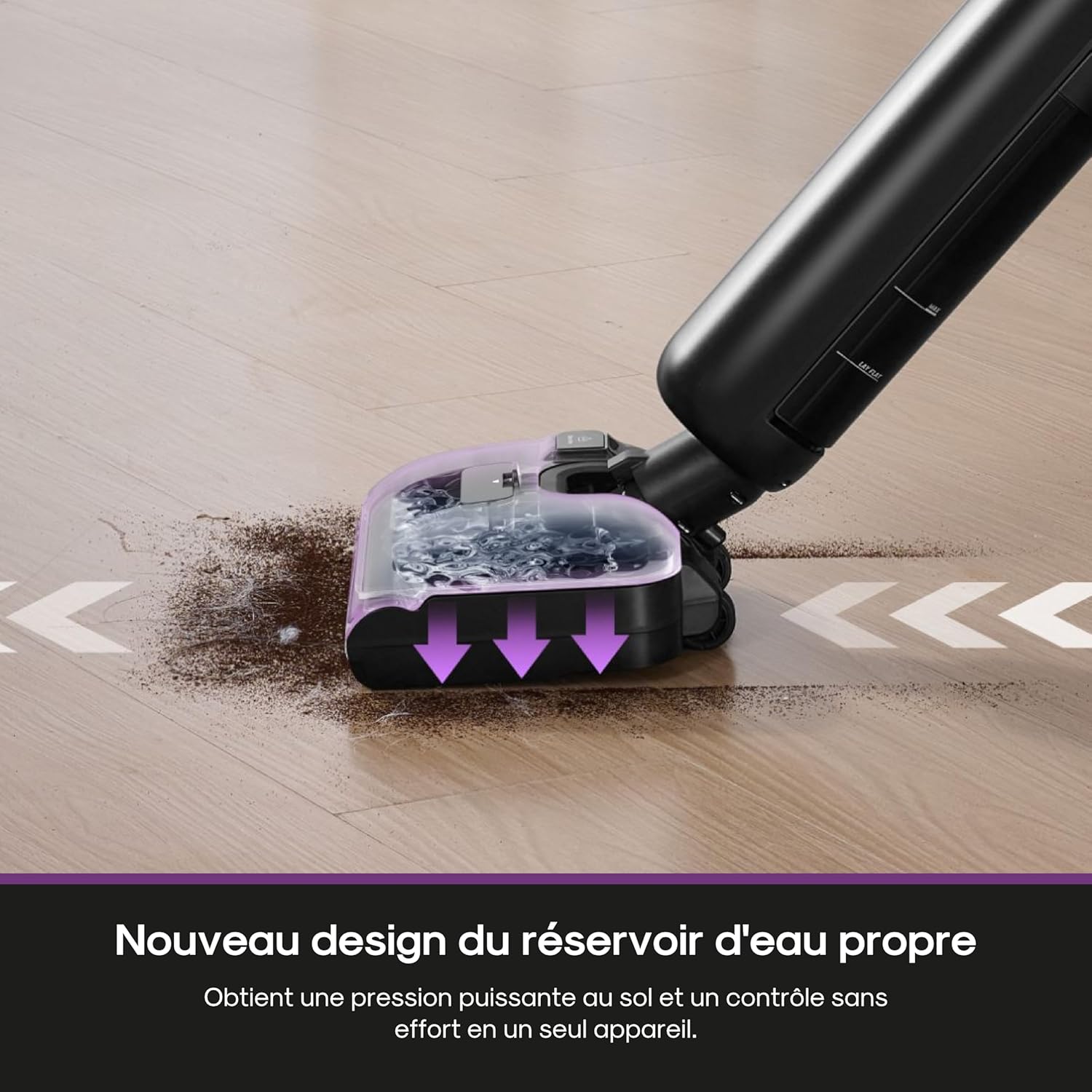 Thumbnail 2 de EUREKA FloorShine 460 : aspirateur laveur inclinable à 180° pour nettoyer sous les meubles