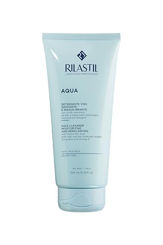 Detalle de Rilastil Aqua Detergente Viso Idratante Emolliente 200ml – Detersione delicata e idratante per tutti i tipi di pelle