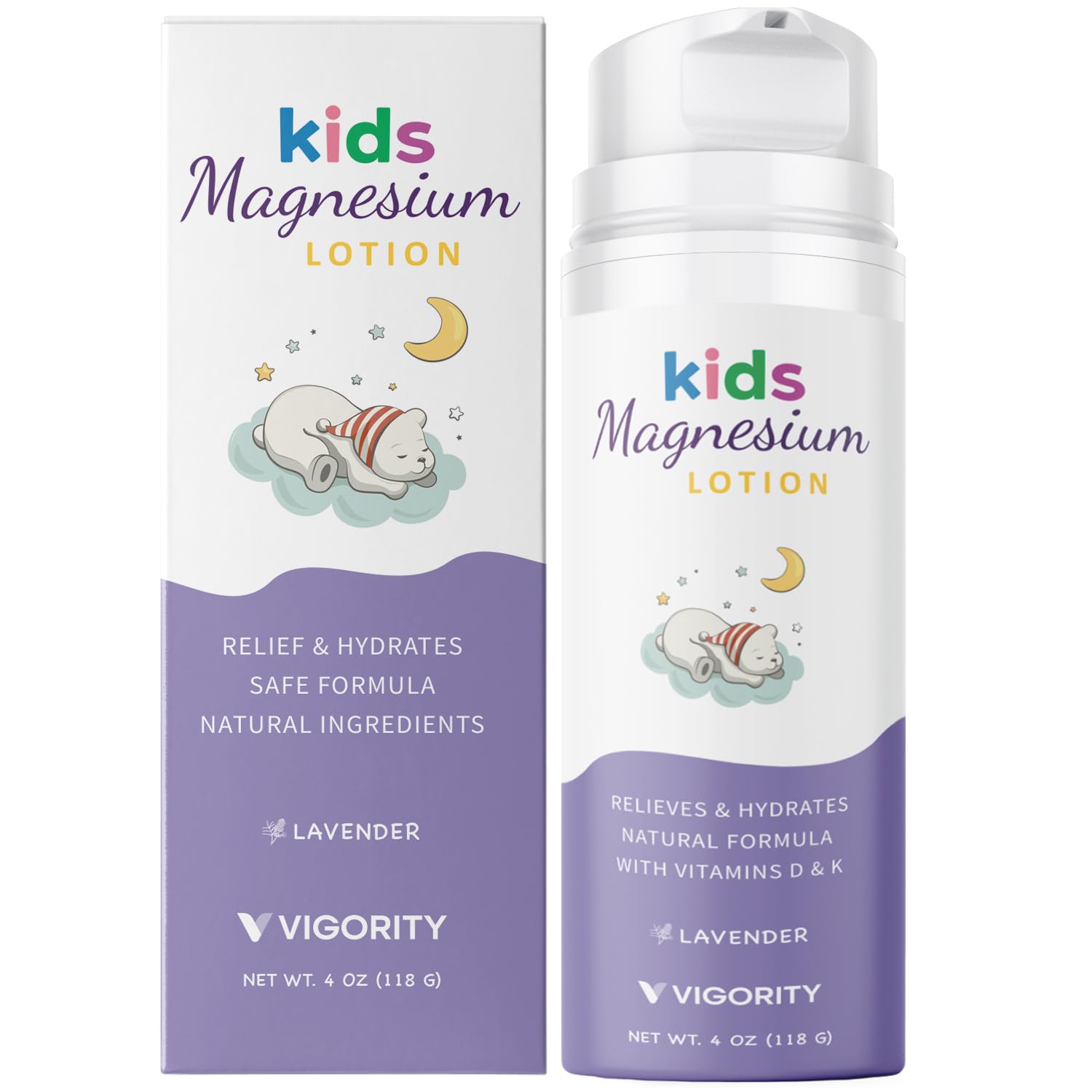 Detalle de Magnesium Sleep Lotion for Kids, Bedtime