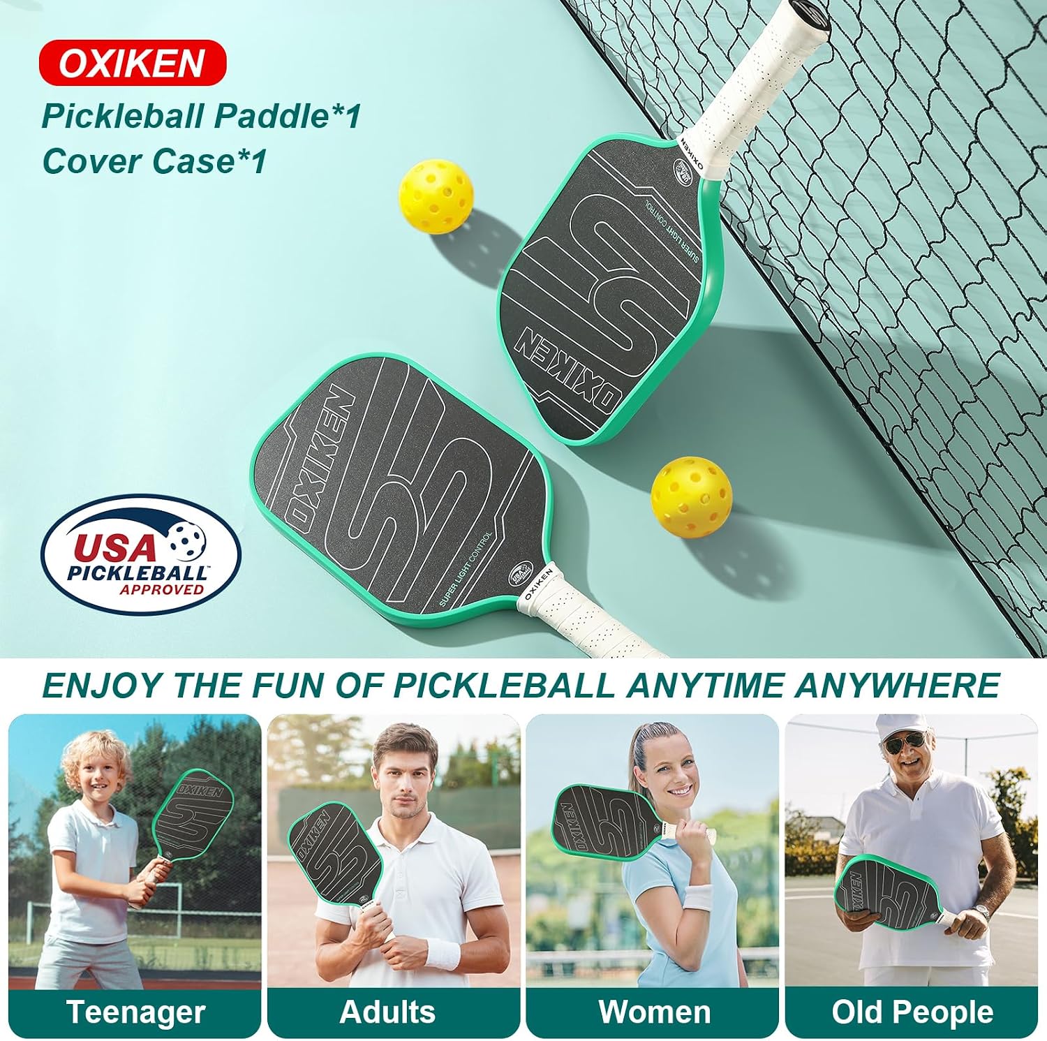 Thumbnail 6 de OXIKEN pickleball paddle T700 carbon fibre