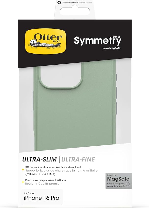 Thumbnail 4 de Otterbox Symmetry MagSafe para iPhone 16 Pro, Protector Fino Verde