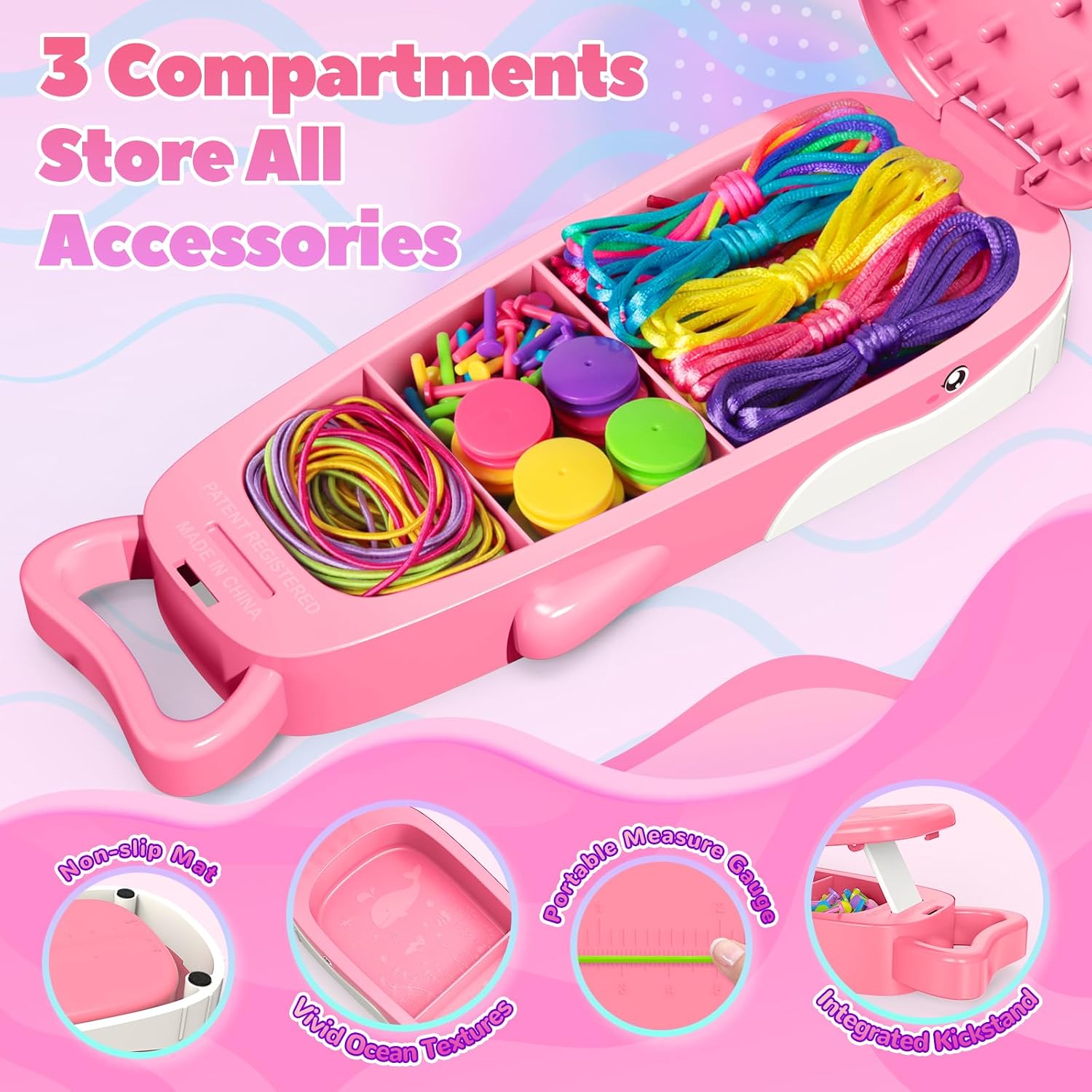 Detalle 2 de Whale Bracelet Making Kit 16‑piece set