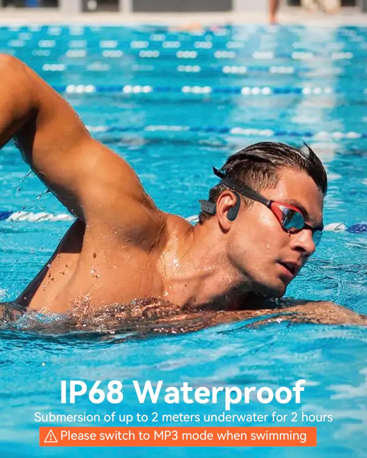 Detalle de MONODEAL Cuffie da nuoto IP68 8 GB