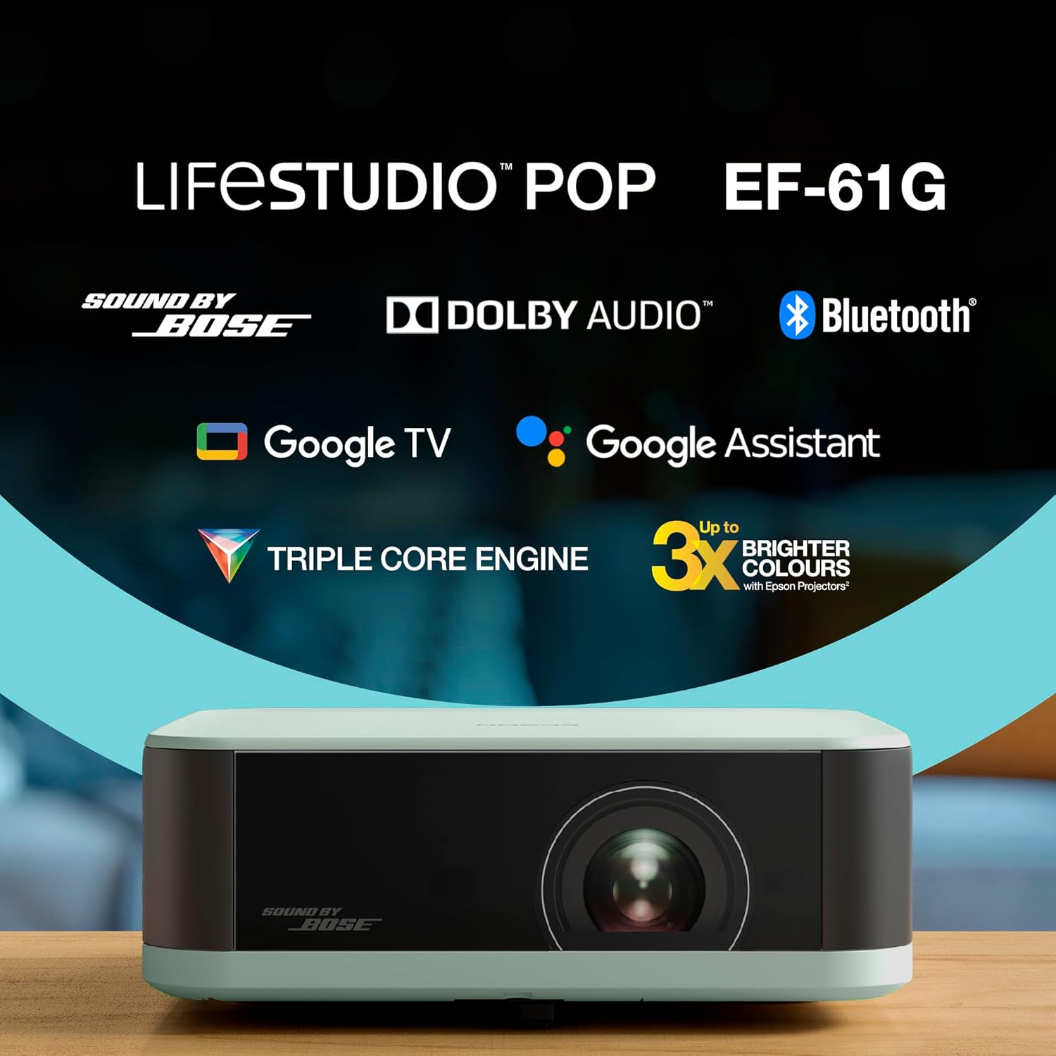 Thumbnail 3 de Epson Lifestudio Pop EF-61G portable projector