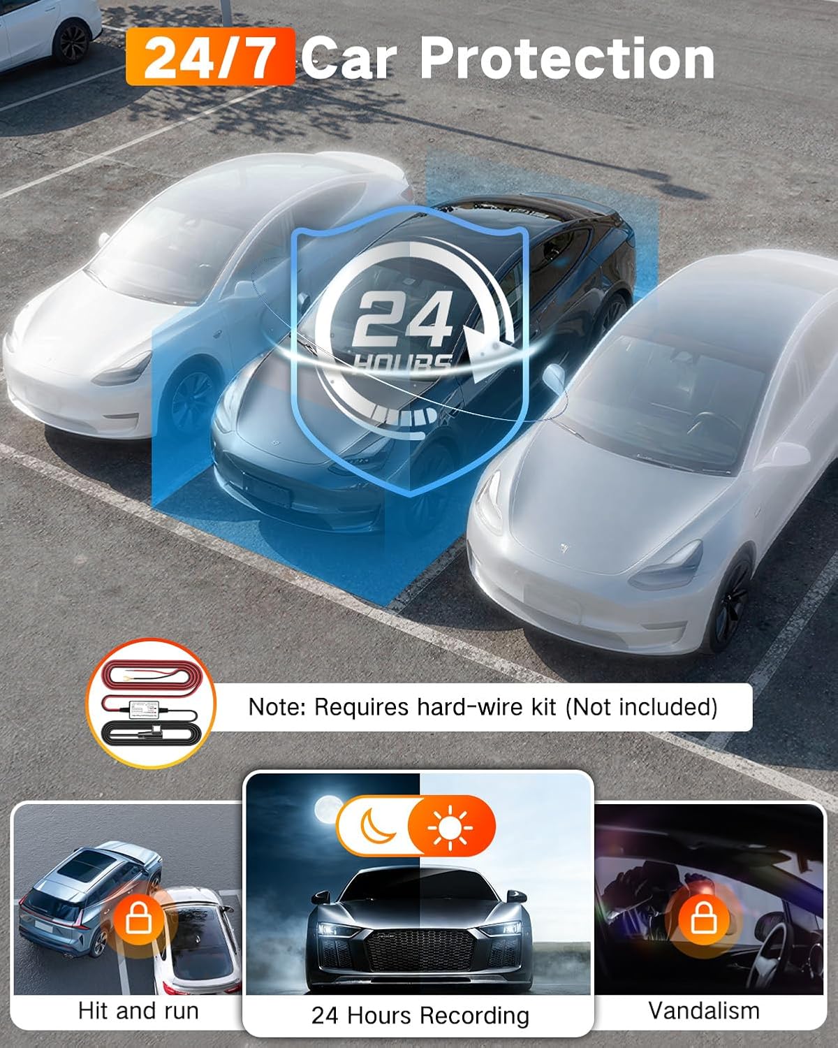 Thumbnail 3 de WECOOL 4K UHD Dash Cam 3-Channel