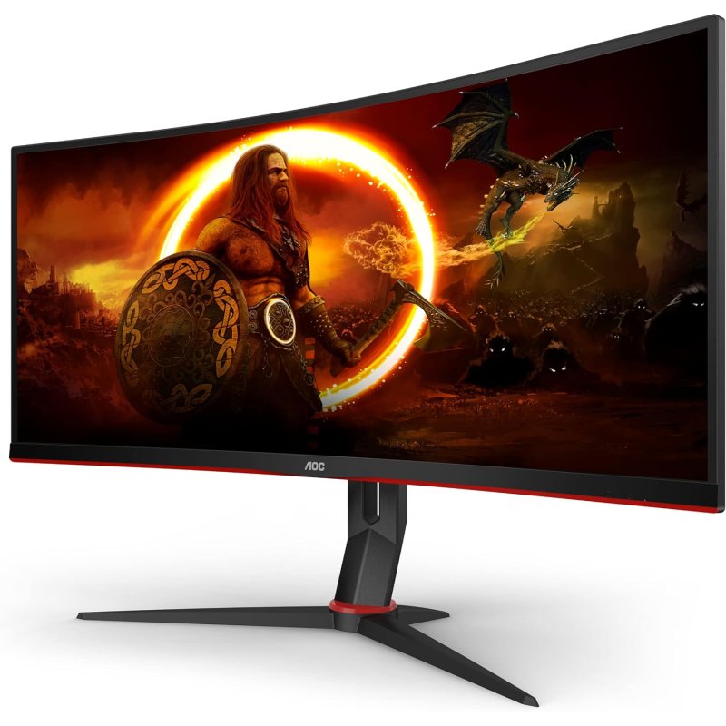 Thumbnail 1 de AOC CU34G2X/BK 34" LED Curvo 34" WQHD 144 Hz con FreeSync