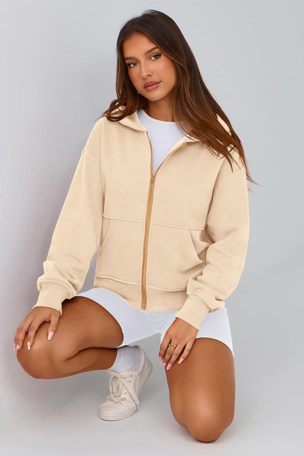 Thumbnail 6 de PRETTYGARDEN Women's Fleece-Lined Zip-Up Hoodie with Pockets