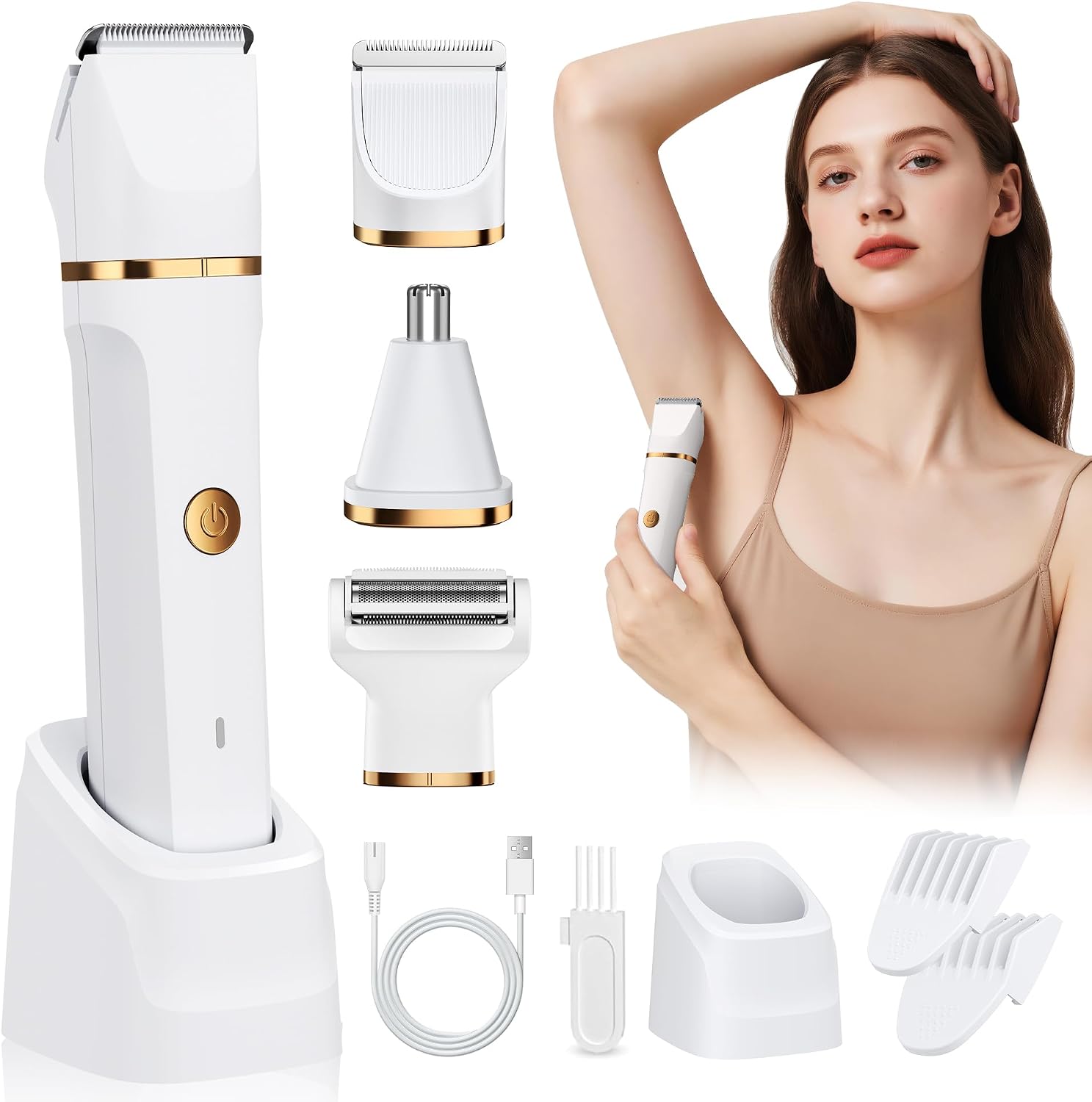 Imagen de Lady Shavers for Women 3-in-1: 3 Head Bikini Trimmer, Nose Trimmer & Electric Foil Shaver en OfertitasTOP