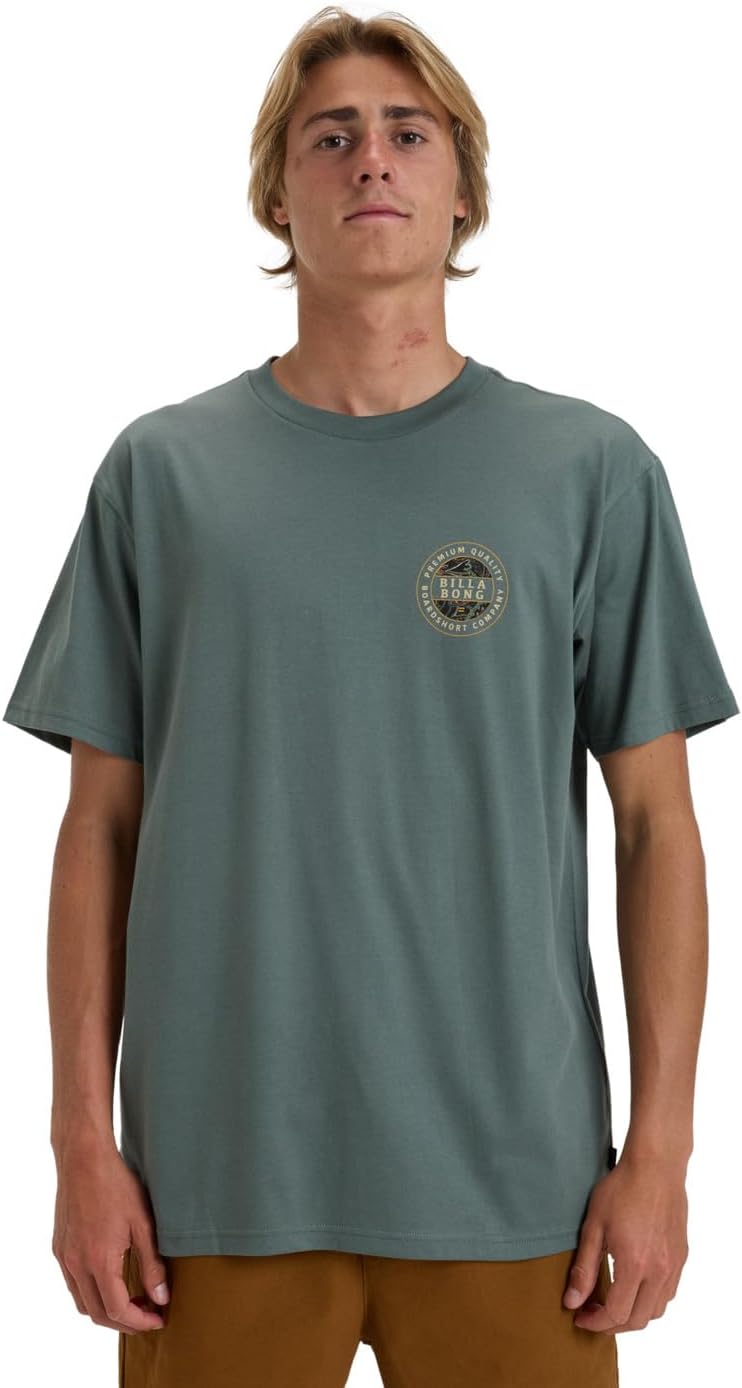 Detalle de Billabong Rotor SS T-Shirt Homme – Lot de 1 : simplicité décontractée et confort à l’usage