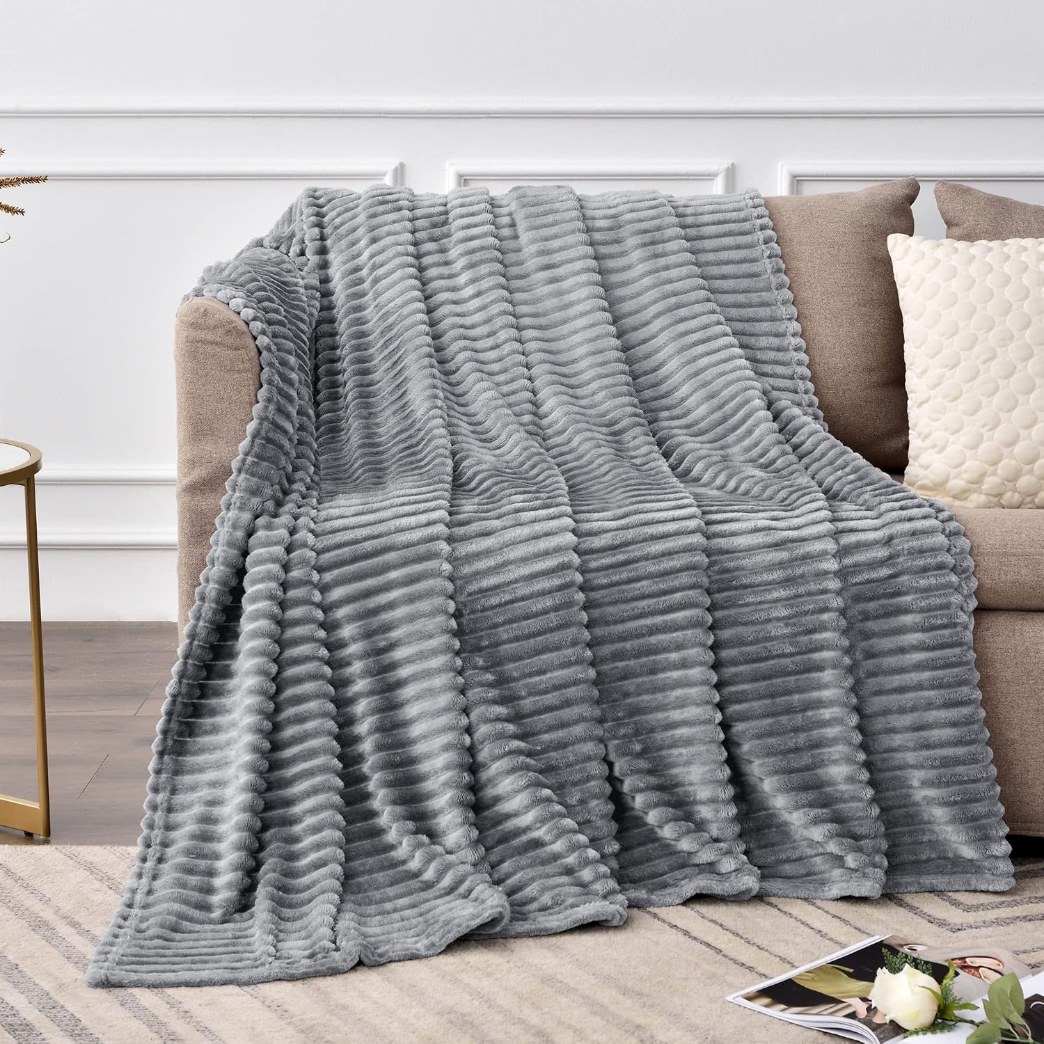 Thumbnail 1 de BEDELITE Fleece Throw Blanket, 50 x 60 Inch