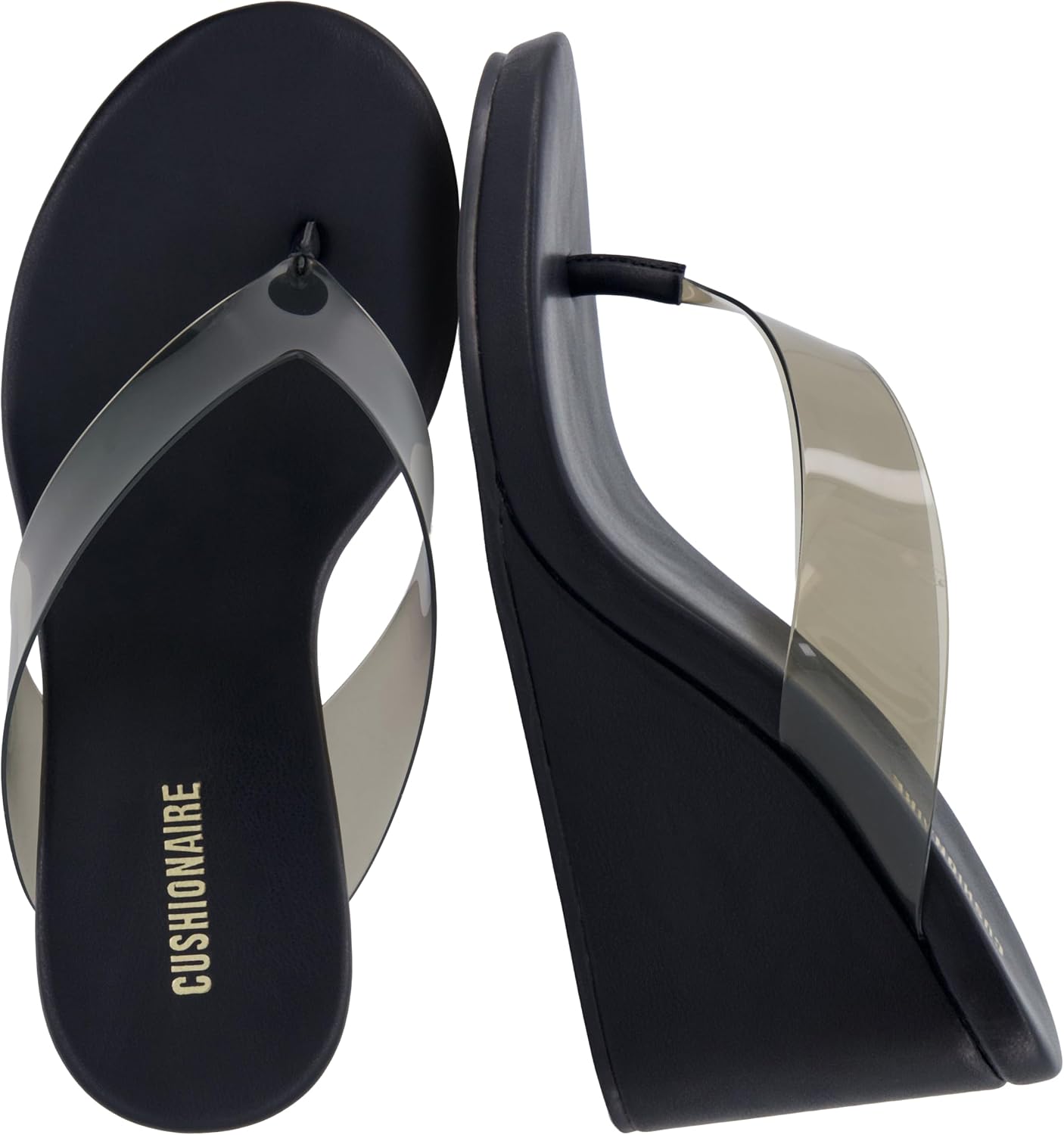 Detalle de CUSHIONAIRE Bera Platform Thong Womens Sandals