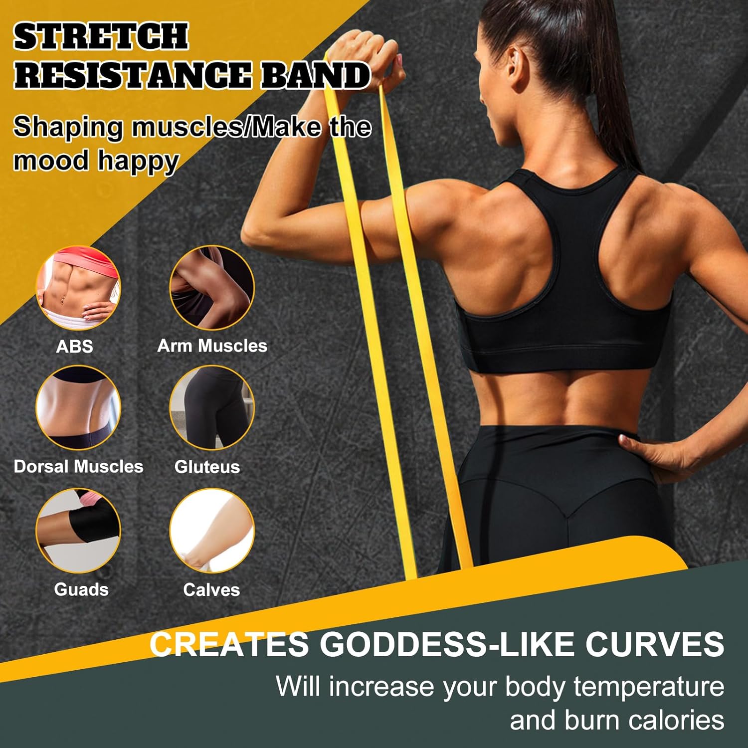 Thumbnail 2 de Resistance Bands Set Widerstandsbänder 4er Set