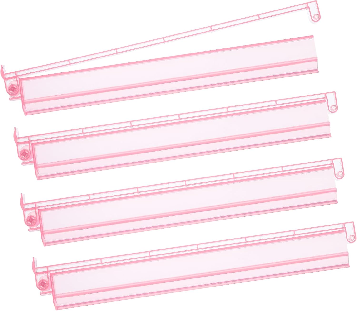 Detalle de Niflirt Mahjong Racks with Pushers 4PCS Set: Clear Acrylic Tile Holders for American Mahjong