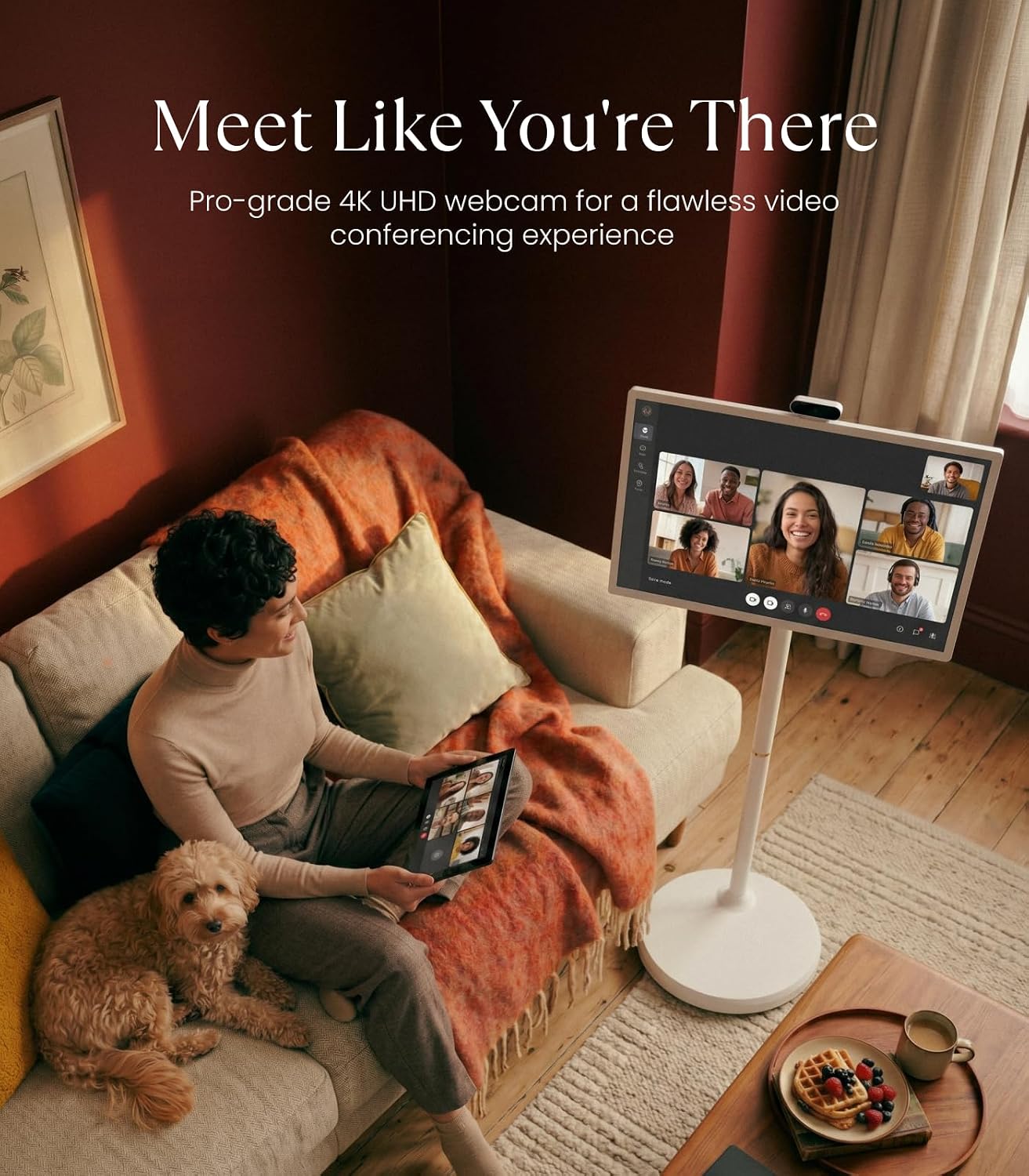 Thumbnail 5 de Cozyla 32-inch Tablet TV on Wheels: Portable Touchscreen TV with Built-in Battery and Rotating Stand