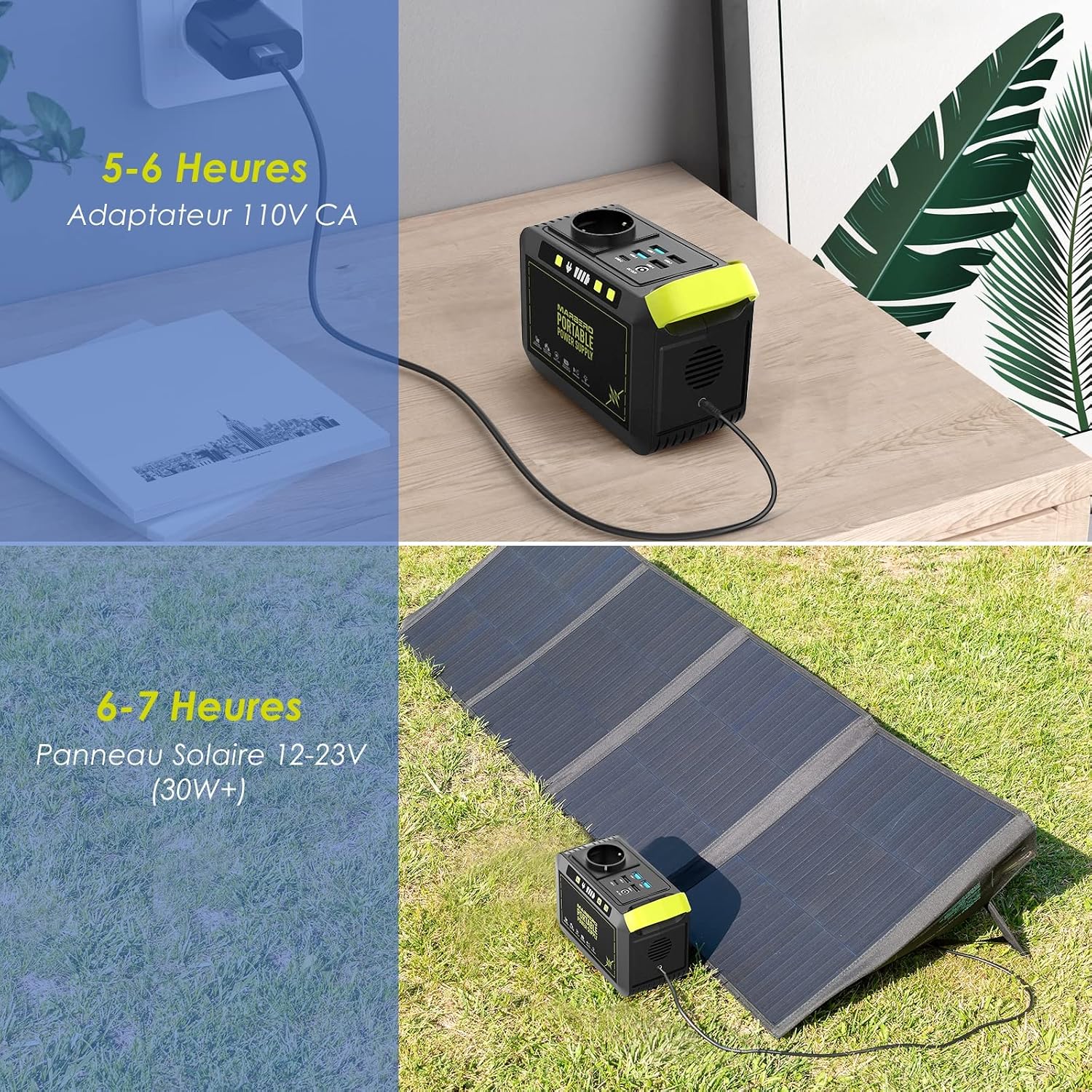 Detalle 2 de MARBERO Station électrique portable 88,8Wh — générateur 80W ⚡