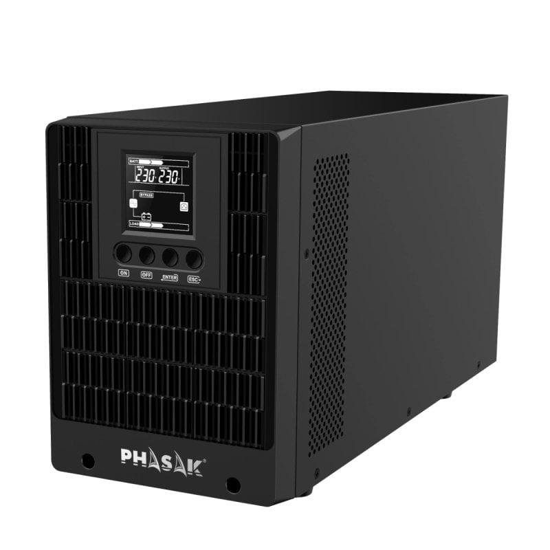 Thumbnail 3 de Phasak PH 9220 SAI de doble conversión online 2 kVA (2.000 W) con 4 salidas AC