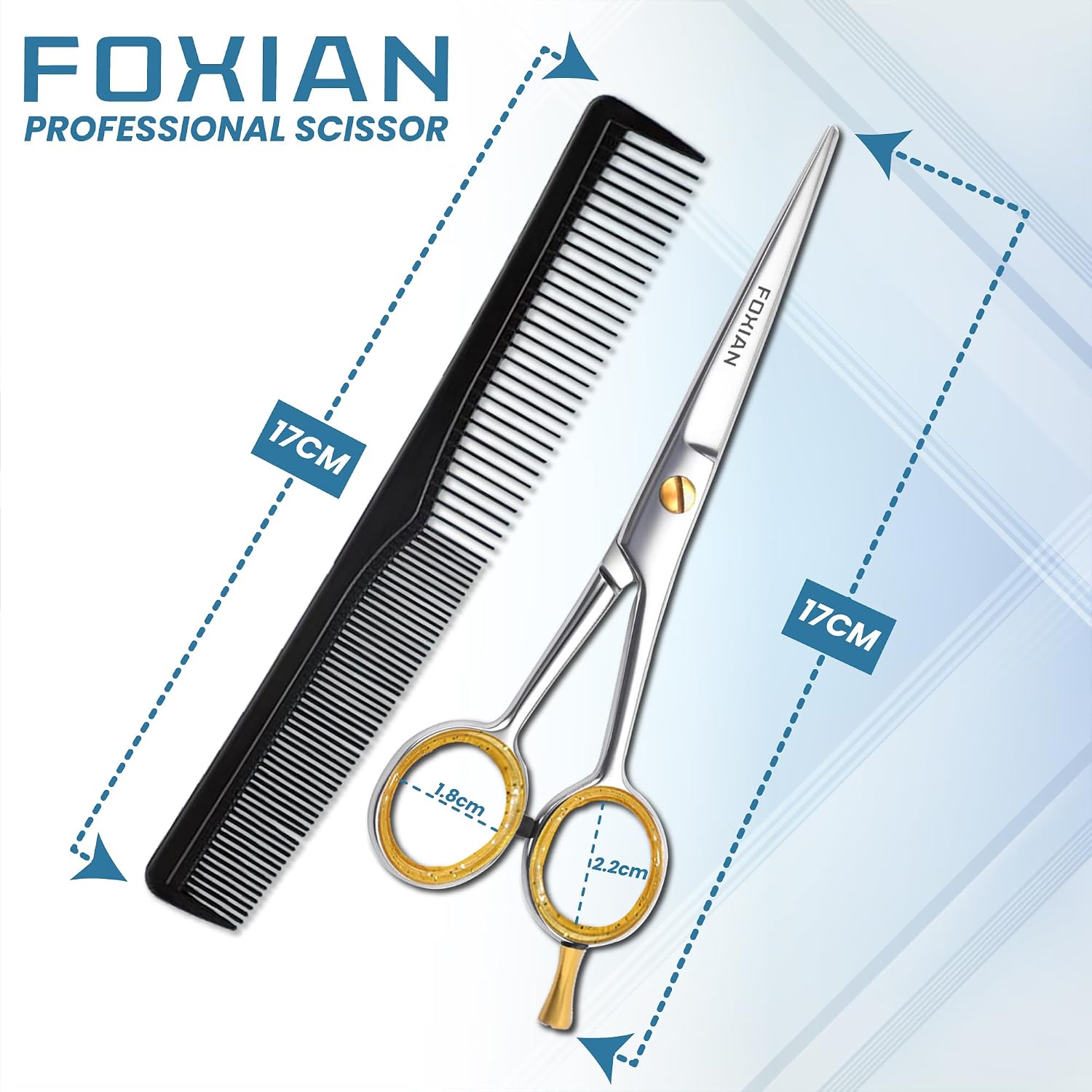 Detalle de Foxian Hairdressing Professional 6" scissors ✂