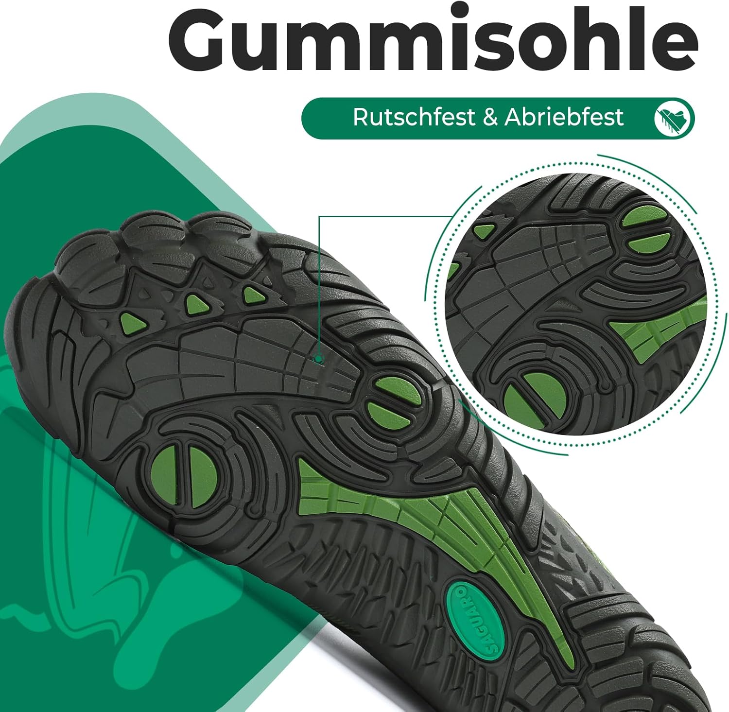 Thumbnail 4 de SAGUARO Knit Barfußschuhe mit rutschfester Gummisohle und Zero-Drop – Damen & Herren, Gr. 36–48
