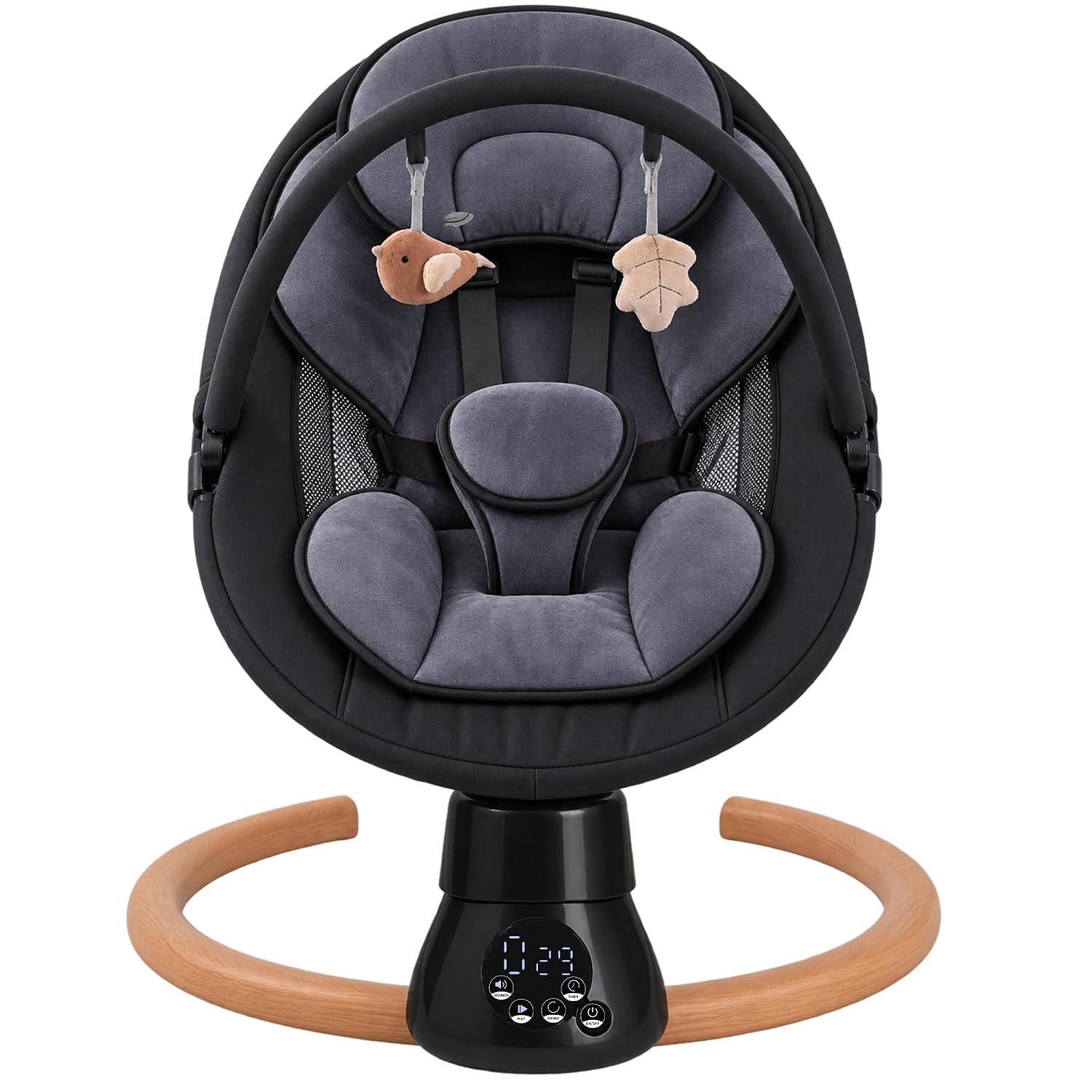 Detalle de Cochymi Electric Baby Swing with 5 Sway Angles and 2 Recline Positions