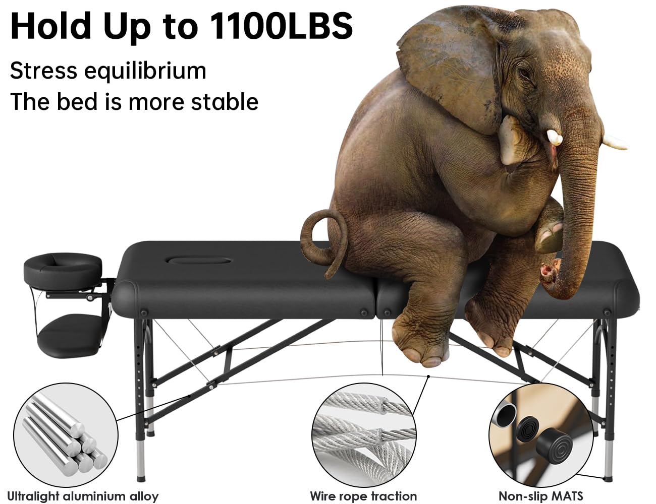 Thumbnail 4 de CLORIS 84" Professional Massage Table