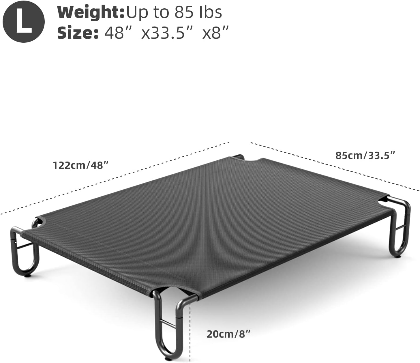 Thumbnail 6 de FAYDUDU raised dog bed for cooling comfort