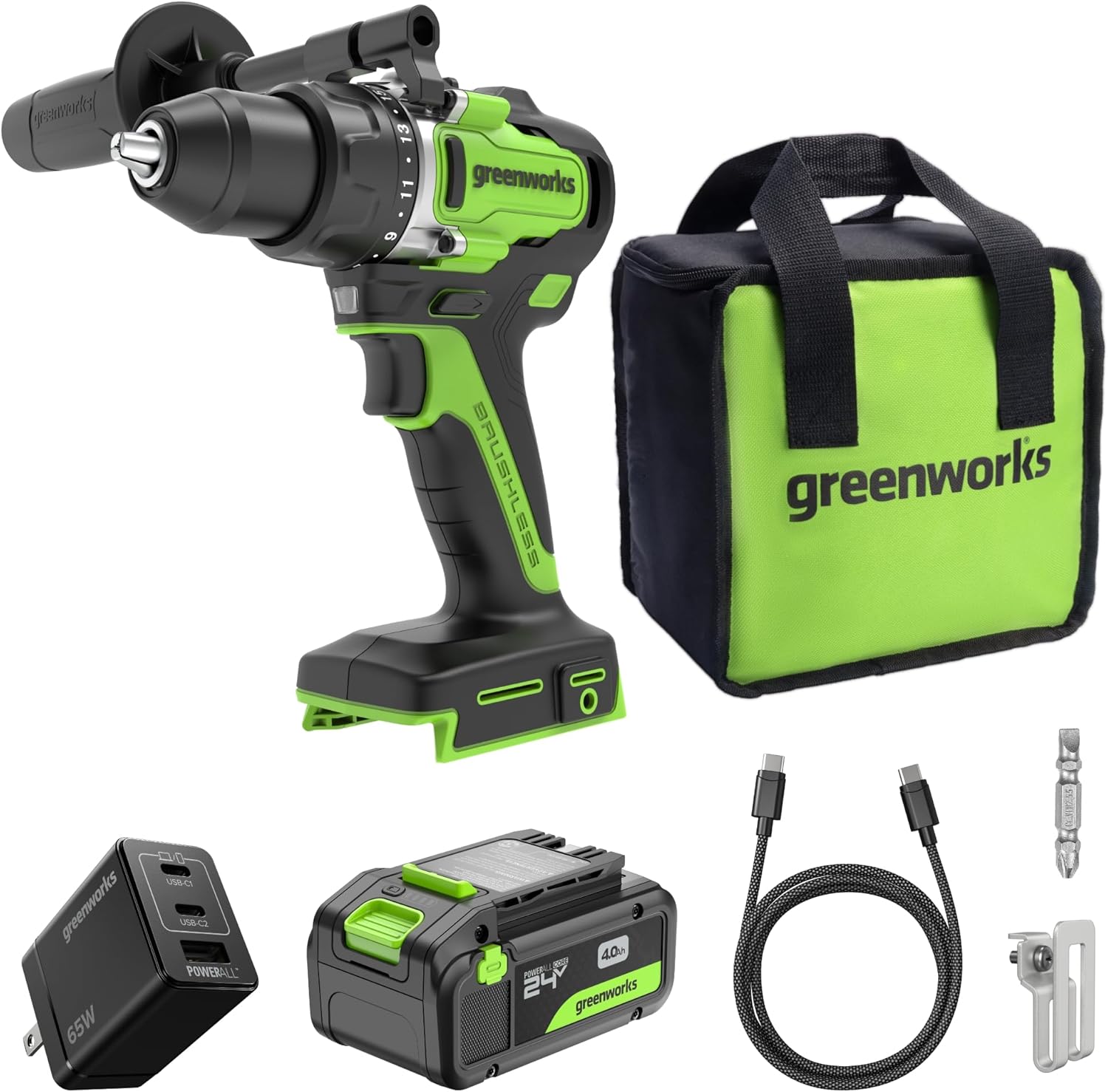 Greenworks DD590 Trapano a percussione 90 Nm