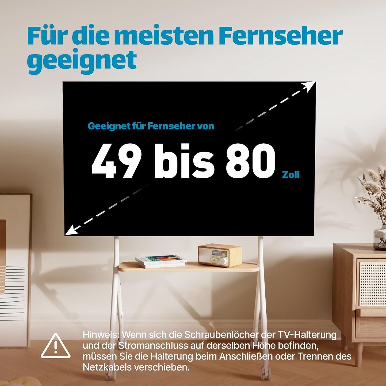 Thumbnail 3 de ECOTINY TV-Ständer 49–80 Zoll 50 kg