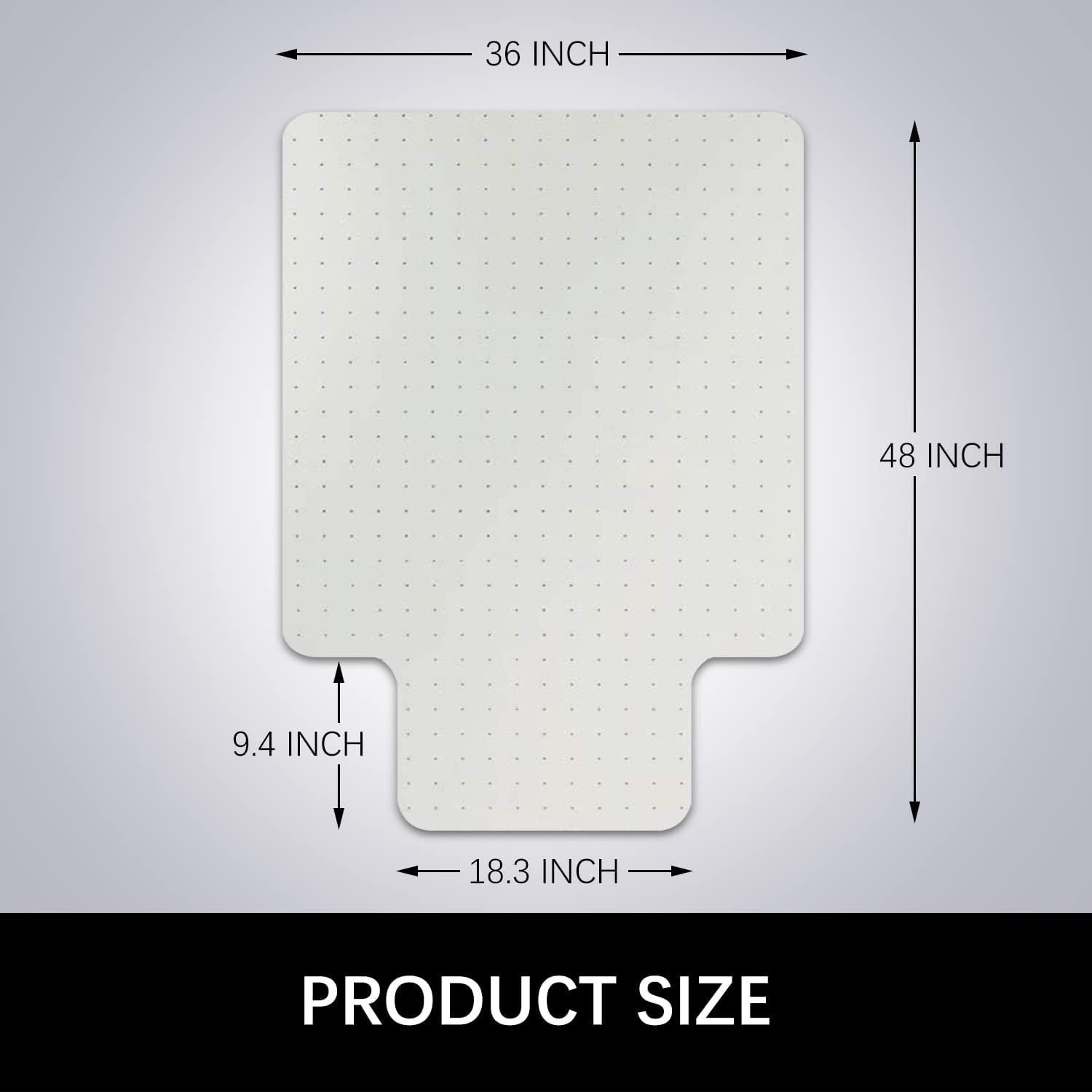 Detalle 2 de Kuyal Office chair mat for carpets 2.2mm