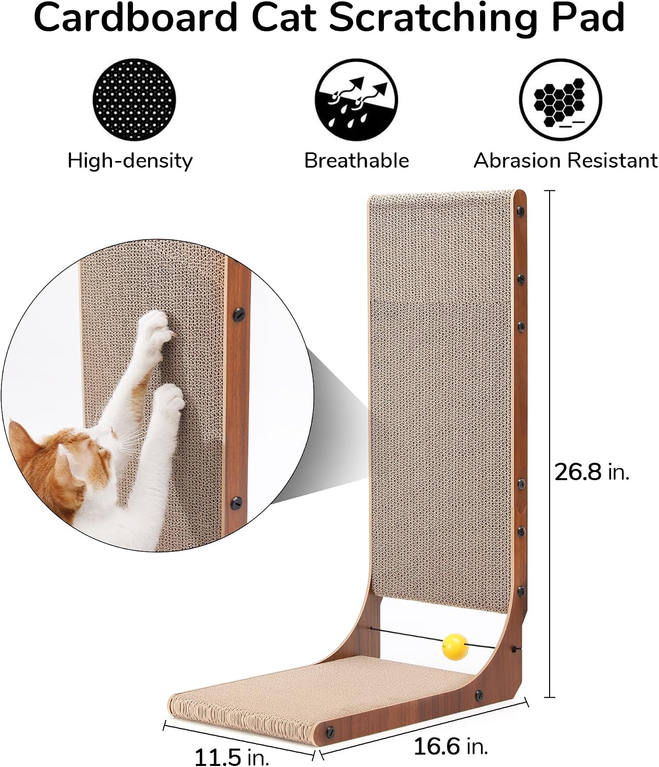Thumbnail 5 de FUKUMARU Cat Scratcher 68 cm Cardboard Scratching Pad 🐱