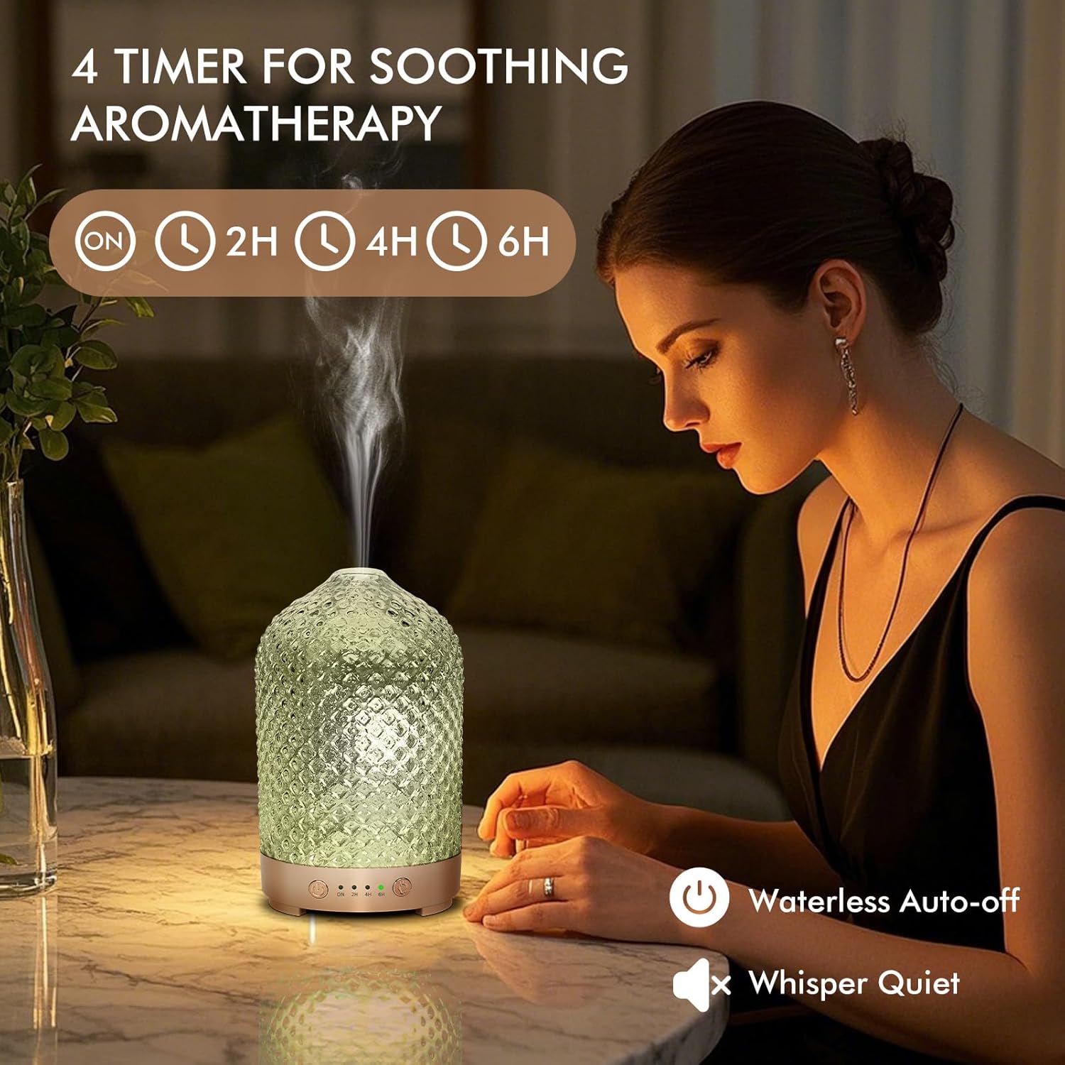 Detalle 2 de Essential oil diffuser 200ml with auto shut off