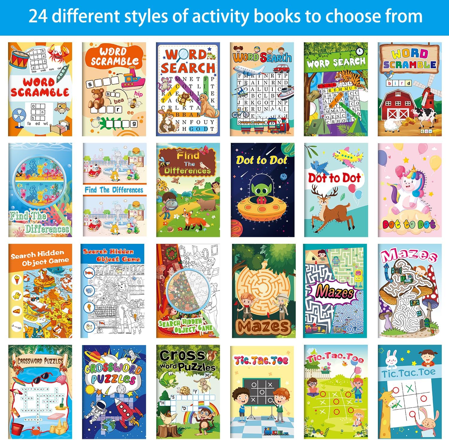 Thumbnail 2 de Kalysky 24 Pack Activity Book – Mini Activity Books for Kids (Ages 4–12)