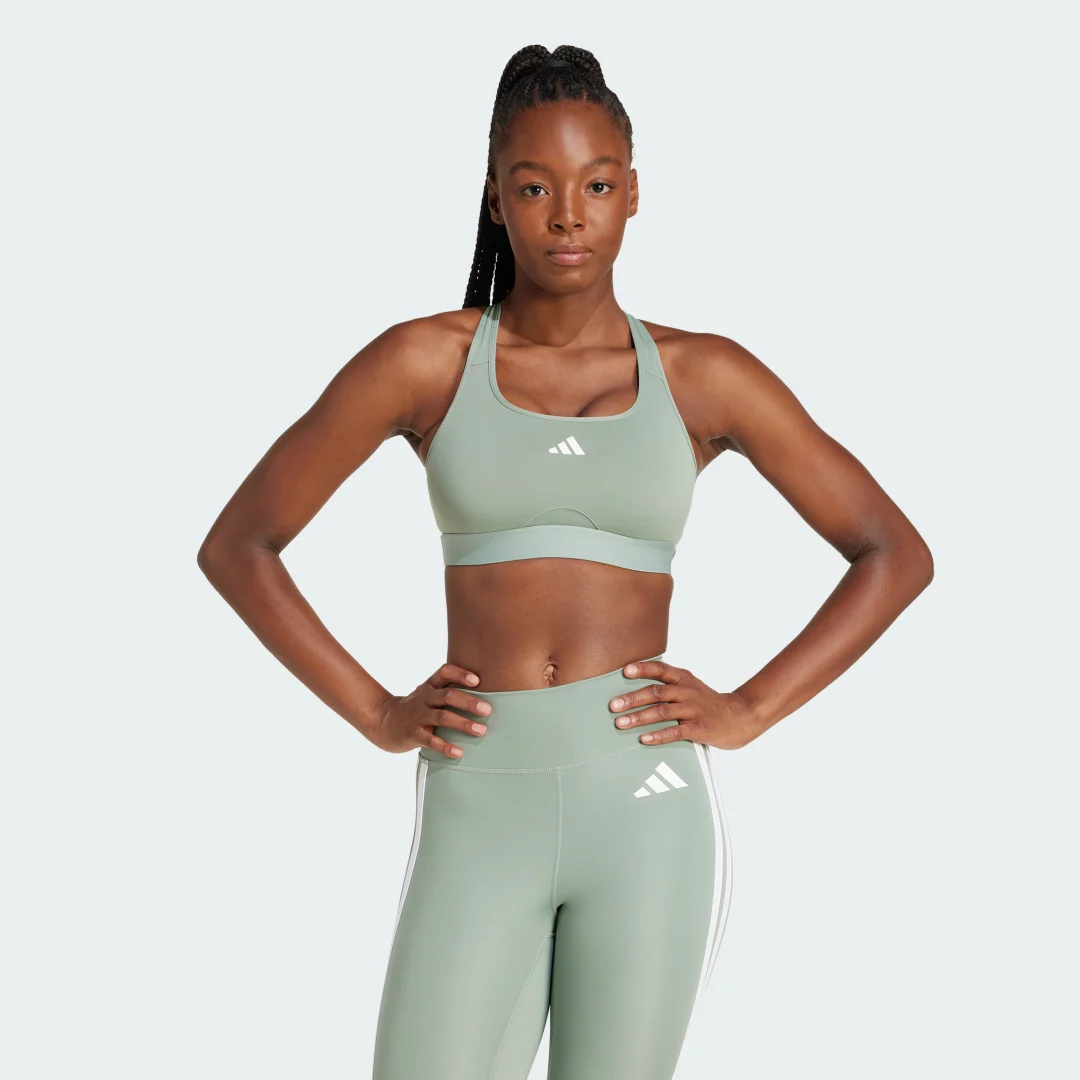Detalle de Sujetador PrimeLiftreact Training de Adidas – Verde