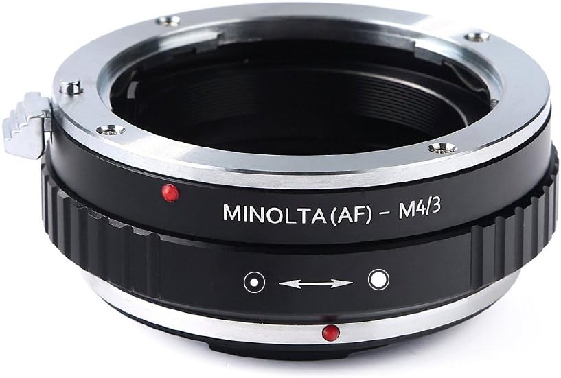 Detalle de K&F Concept Minolta(AF) M4/3 Objektiv Mount Adapter Ring – Metall, präzise, lichtdicht