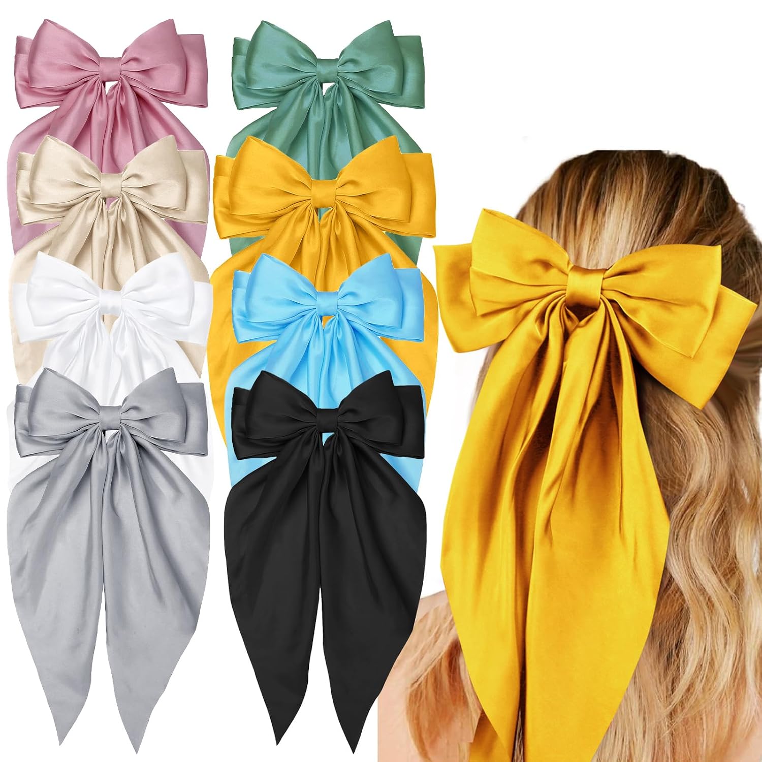 Detalle 2 de Hair Bow Clips, Satin