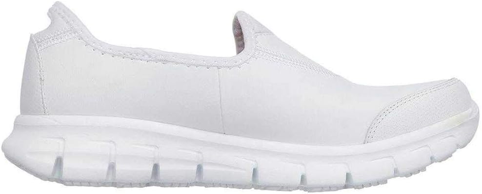Detalle 2 de Skechers Women’s Sure Track Health Care Professional Shoe in White (UK 5, medium)
