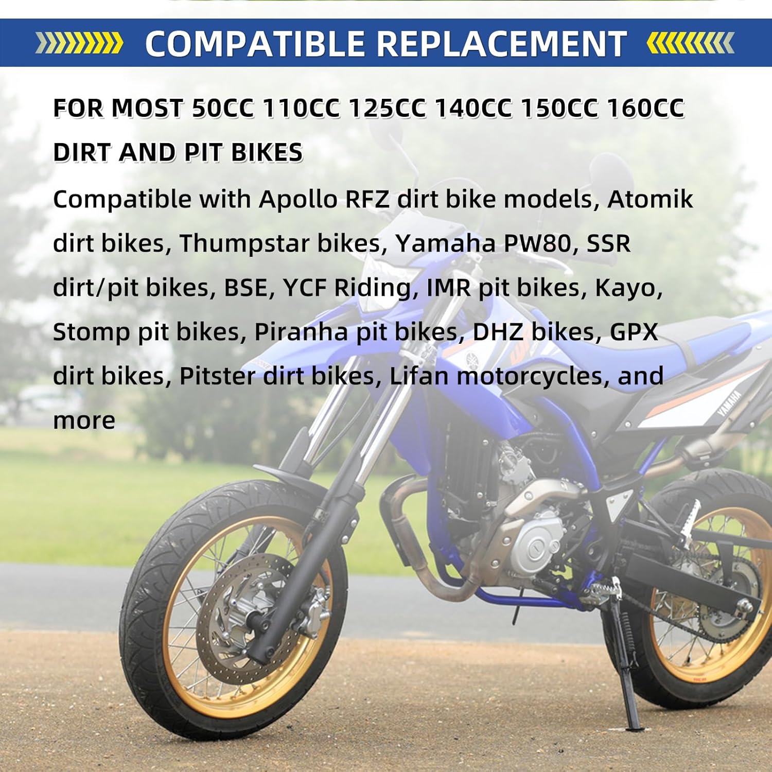 Detalle de GICOOL 2.50/2.75-14” Dirt Bike Inner Tubes (2 Pack) with TR4 Valve Stem