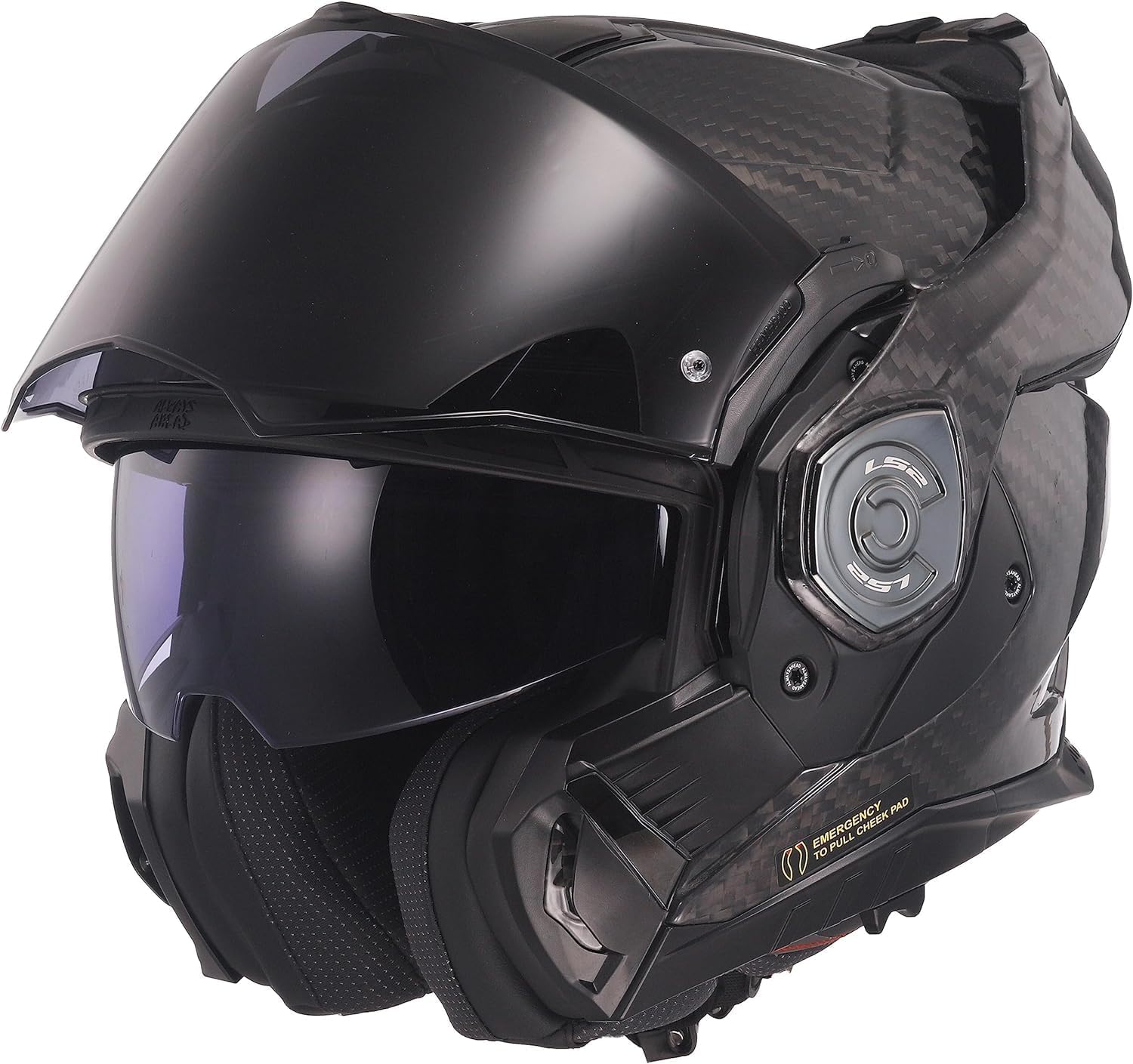 Detalle de LS2 ADVANT X CARBON Gloss – Casco modulare ADVANT X CARBON Gloss (XL) con Antiappannamento
