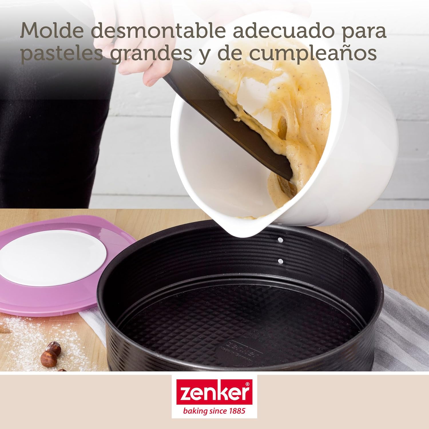 Thumbnail 4 de ZENKER Molde de bizcocho desmontable, acero antiadherente 28cm🍰