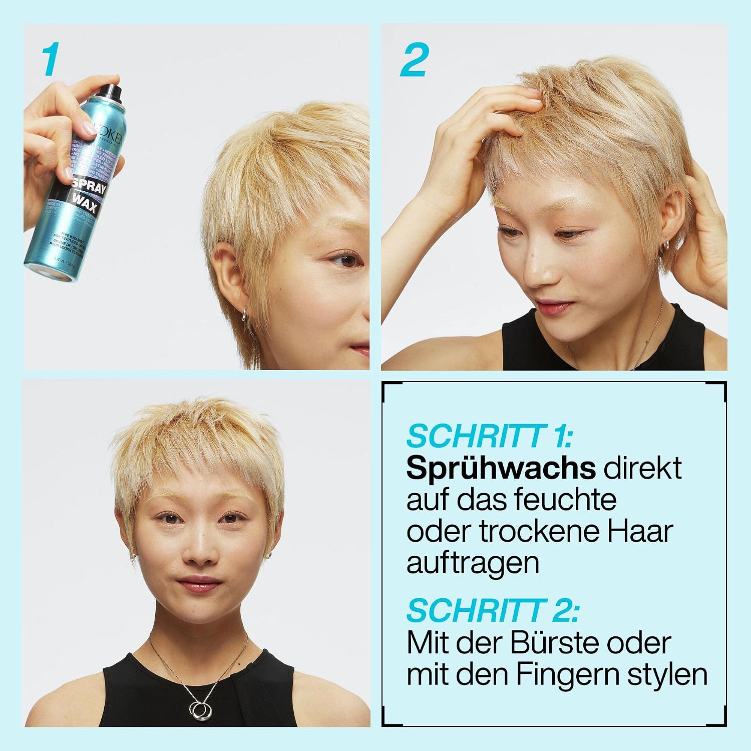 Detalle de Redken Spray Wax: Texturierendes Sprühwachs für flexiblen Halt
