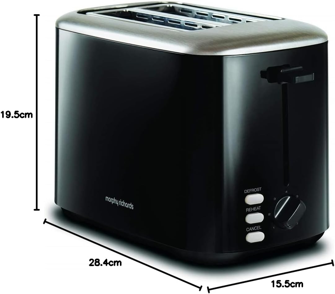 Thumbnail 6 de Morphy Richards Equip 2 Slice Toaster (800W) – Defrost & Reheat with Variable Width Slots