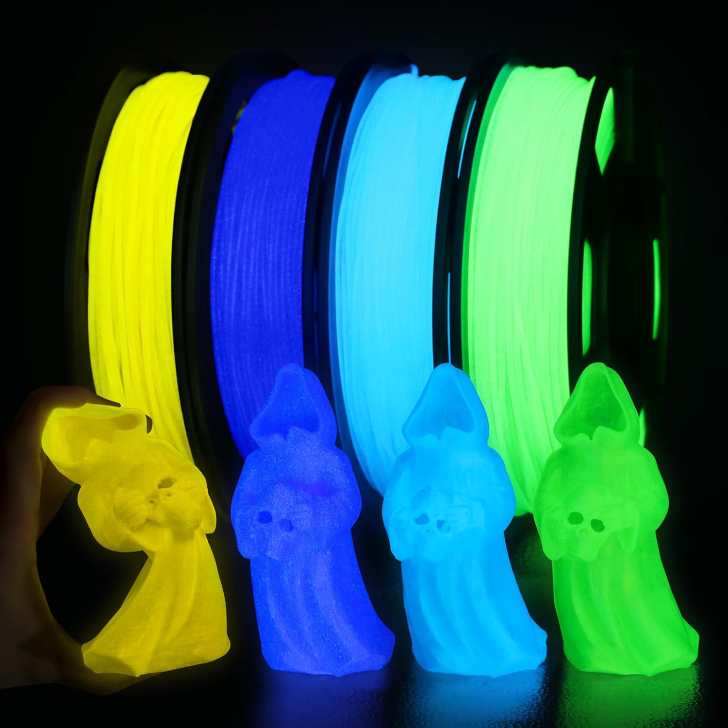 Thumbnail 3 de EONO Silk Dreifarbiges PLA Filament 1,75 mm – Gold/Kupfer/Schwarz, 1 kg (2,2 lbs)