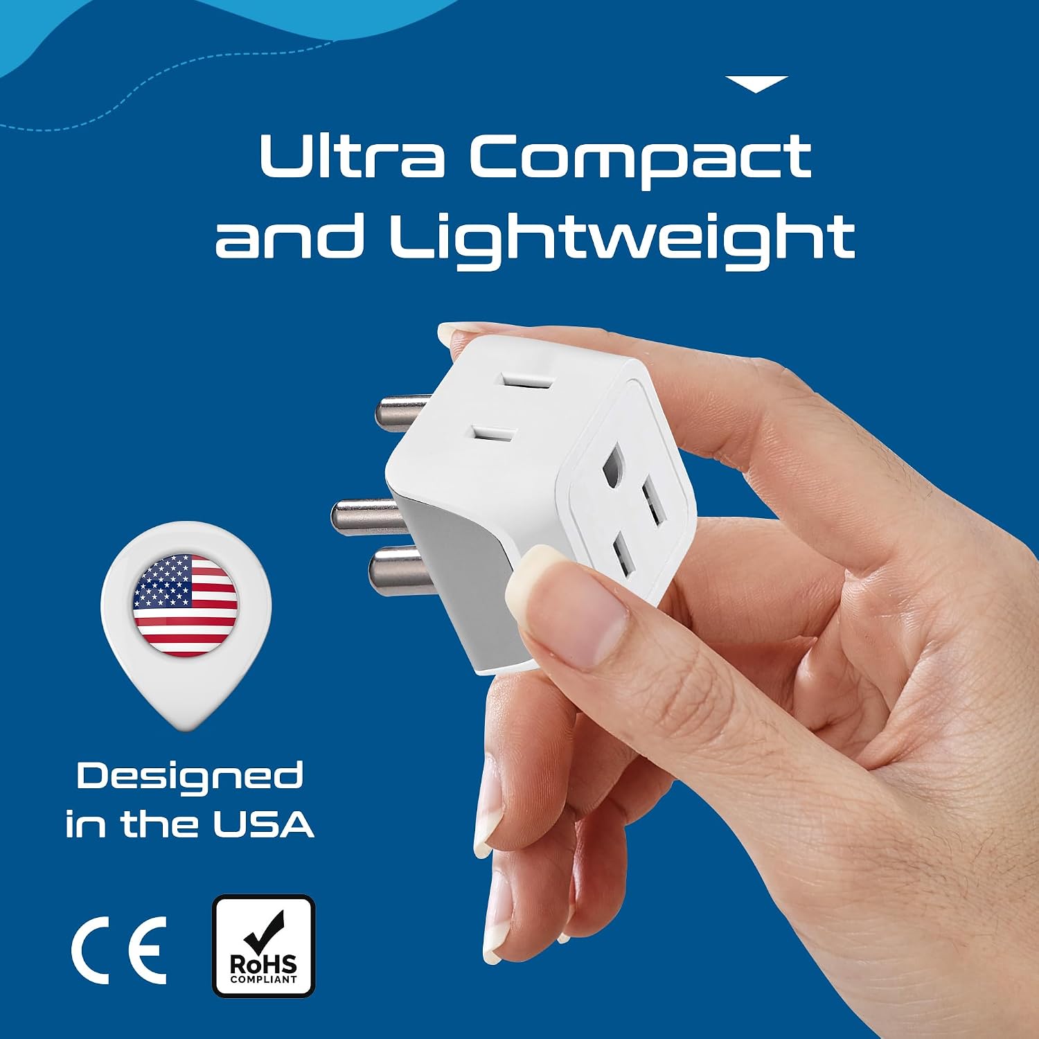 Thumbnail 5 de Ceptics CT-10 India Plug Adapter 3-Pack ๐