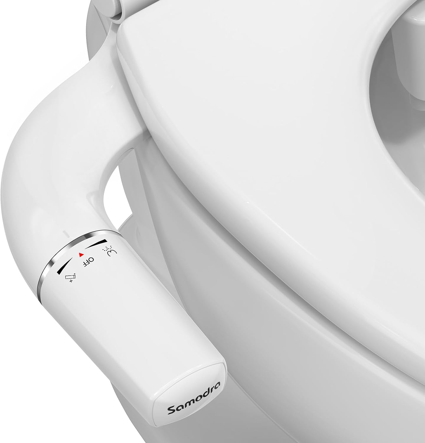 Detalle de SAMODRA 07 Ultra-Slim Non-Electric Bidet Attachment with Self-Cleaning Nozzle