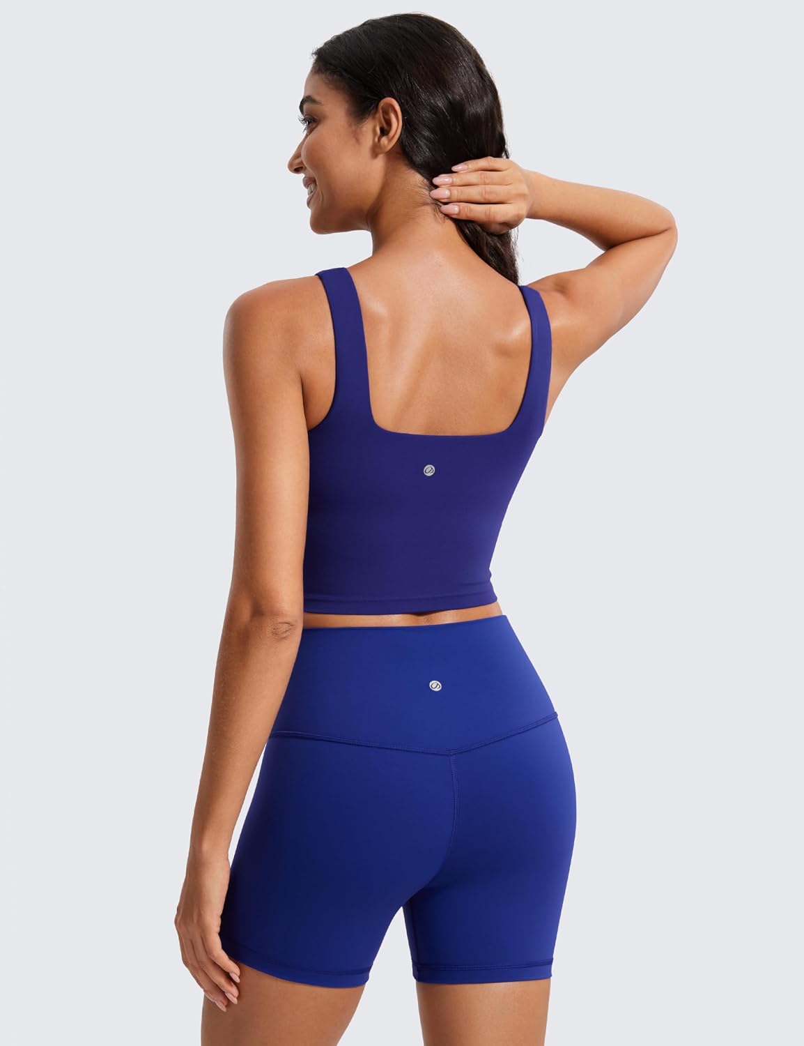 Detalle de CRZ YOGA Butterluxe Sport-BH gepolstert ohne Bügel – Crop Top für Yoga & Fitness