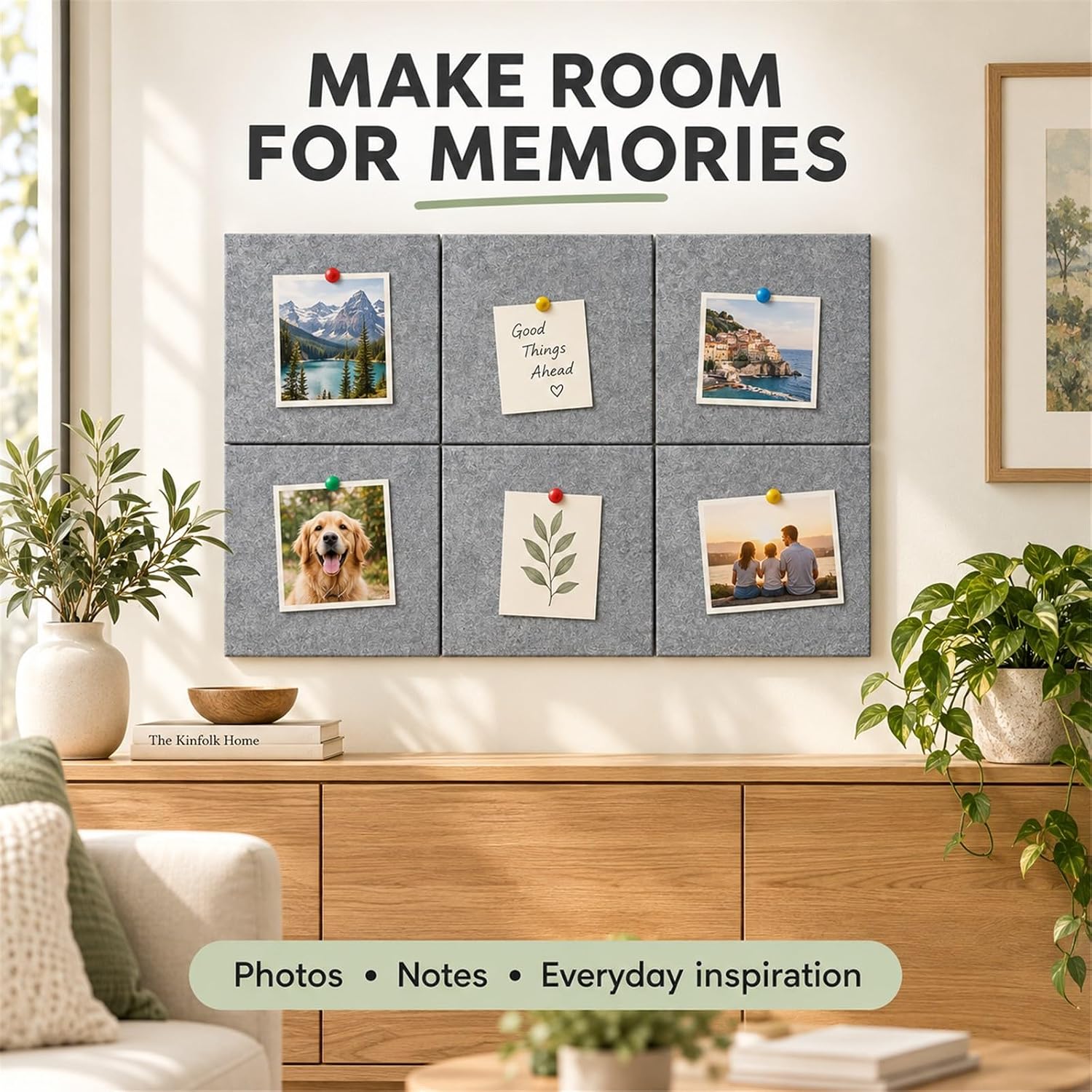 Detalle 2 de Felt Bulletin Board, 6-Pack