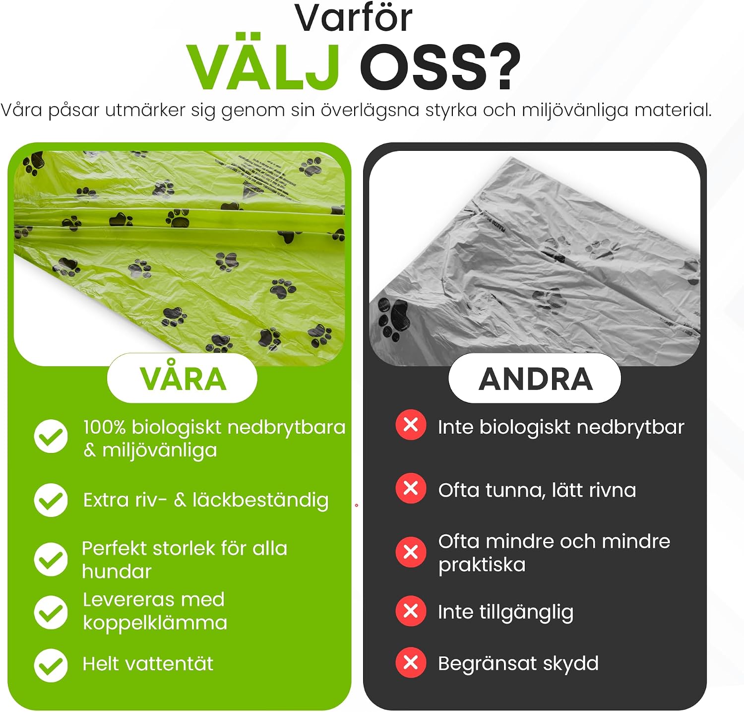 Thumbnail 6 de all Pets United® biologiskt nedbrytbara hundpåsar, 750-pack med dispenser, 22 × 31 cm